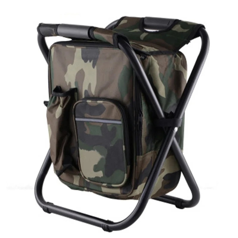 Multifunktionaler Outdoor-Hocker TrekChill SeatCooler | Faltbarer Campingstuhl mit integrierter Kühlbox | Wasserdicht & Tragbar | 150 kg Belastbarkeit