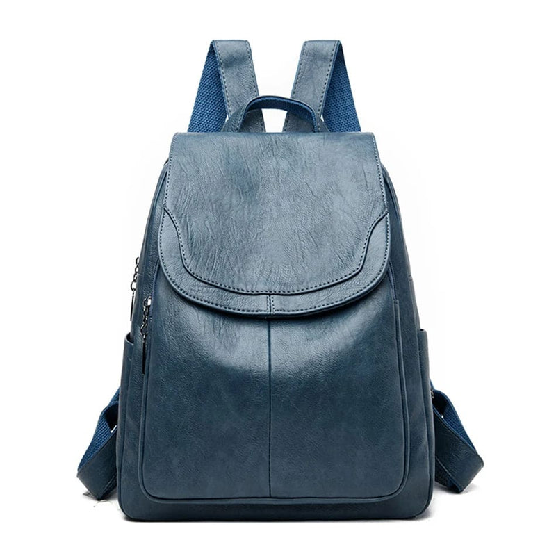 Lederrucksack UrbanVault | Antidiebstahl-Design | Eleganter Reisebegleiter | Für 15" Laptop