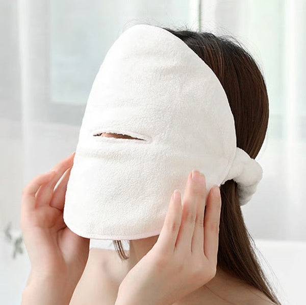 Lunessé Gesichts-Handtuch | Ultraweich aus Coral Fleece | Warm- & Kaltkompresse | Für alle Hauttypen