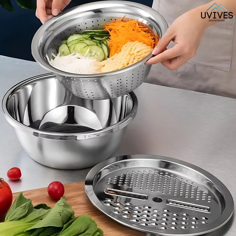 GrateBasin - 6-in-1-Becken aus Edelstahl