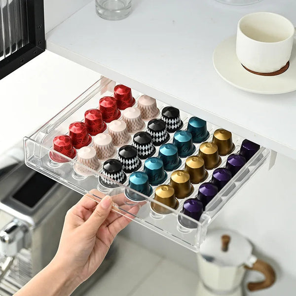 CafeTidy – Der stilvolle Kapsel-Organizer für deine Kaffeemaschine!
