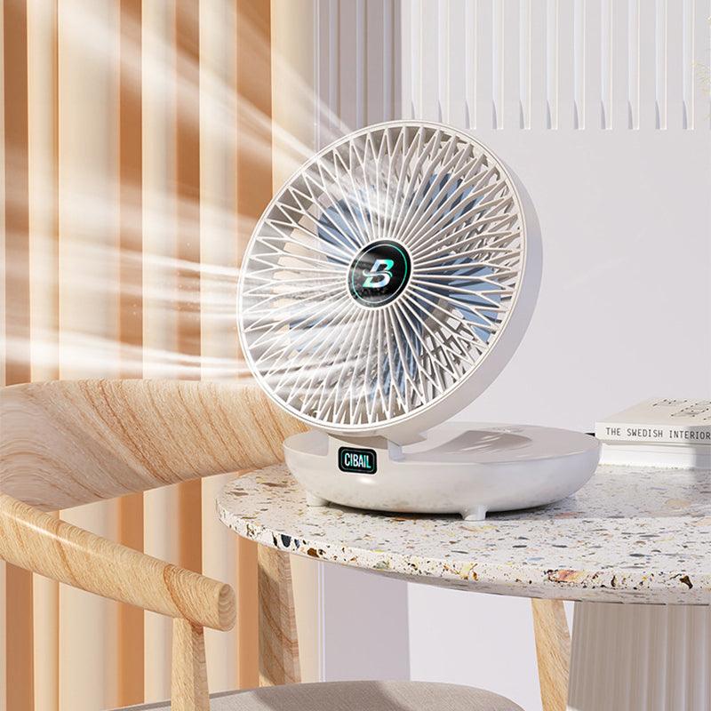 BriseFlex Faltbarer Tisch- & Wandventilator | Kabellos & Flüsterleise | 3 Geschwindigkeiten | Wiederaufladbar