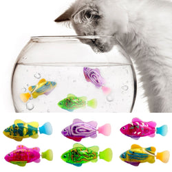 Felisplash Interaktives Katzenspielzeug-Set mit Licht & Schwimmfunktion | Wasserdicht & Bewegungsaktiv | Für Katzen jeden Alters | 20,3×7,6×5,1 cm