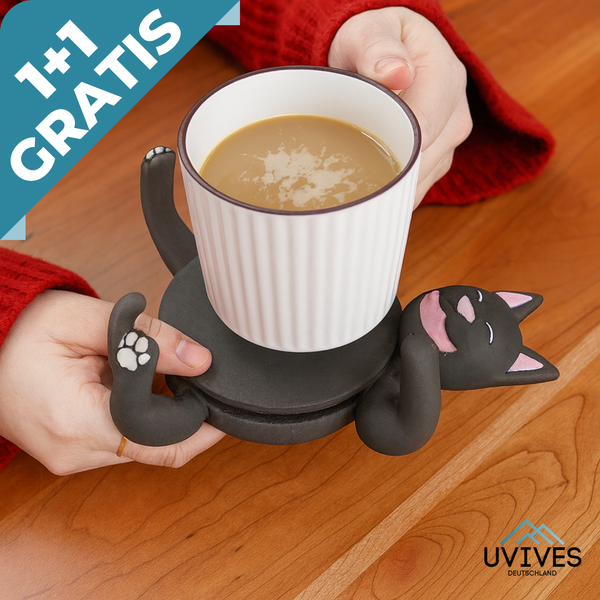 1+1 GRATIS | PurrLounge - Die witzigen Katzen-Untersetzer für gute Laune & saubere Tische!