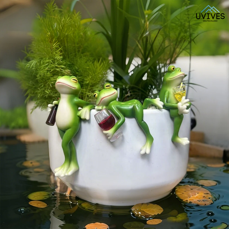 FrogWhimsy – Die freche Deko für Töpfe & Gärten!