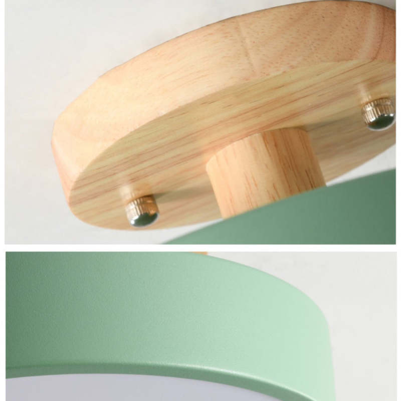 LED Deckenlampe Aurora | Modernes Design aus Holz & Acryl | Energiesparend | Verschiedene Farben
