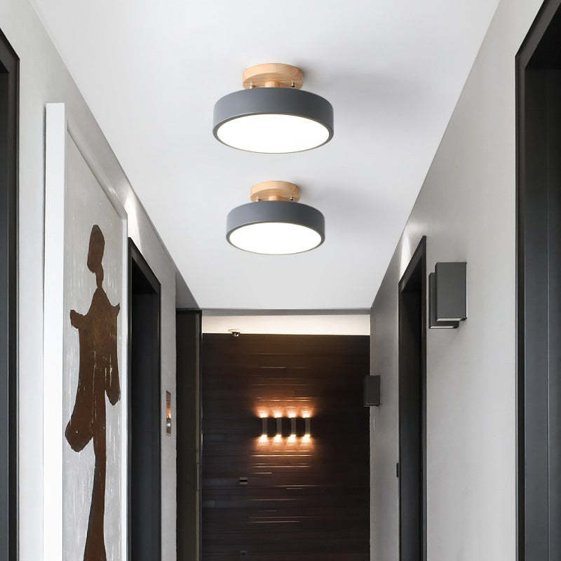 LED Deckenlampe Aurora | Modernes Design aus Holz & Acryl | Energiesparend | Verschiedene Farben
