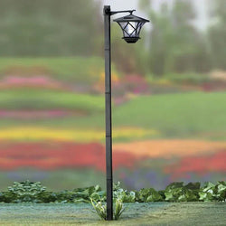 Elunora TallGlow Solarlaterne Garten 150 cm | Zeitloses Design | Weiße LED-Beleuchtung | Kabellos & Autonom