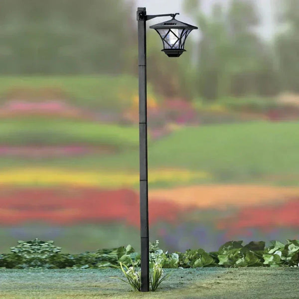 Elunora TallGlow Solarlaterne Garten 150 cm | Zeitloses Design | Weiße LED-Beleuchtung | Kabellos & Autonom