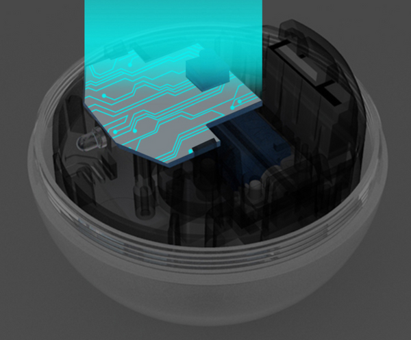 Felinex Intelligenter Katzenball | Automatischer 360° Spielball mit Laser & Glocke | Interaktives Katzenspielzeug