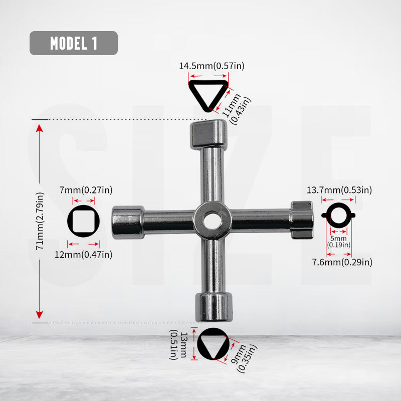 1+1 GRATIS | KeyWrench – Einzelner Schlüssel für zahlreiche Anwendungen