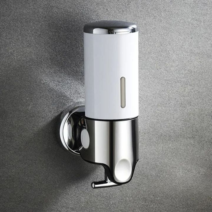 Seifenspender Set LuxoPure | Edelstahl Design | 3er Set Wandmontage | Modern & Platzsparend