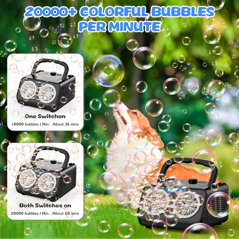 BubbleStorm Pro – Erzeugen Sie Tausende von Seifenblasen für verzaubernde Momente!