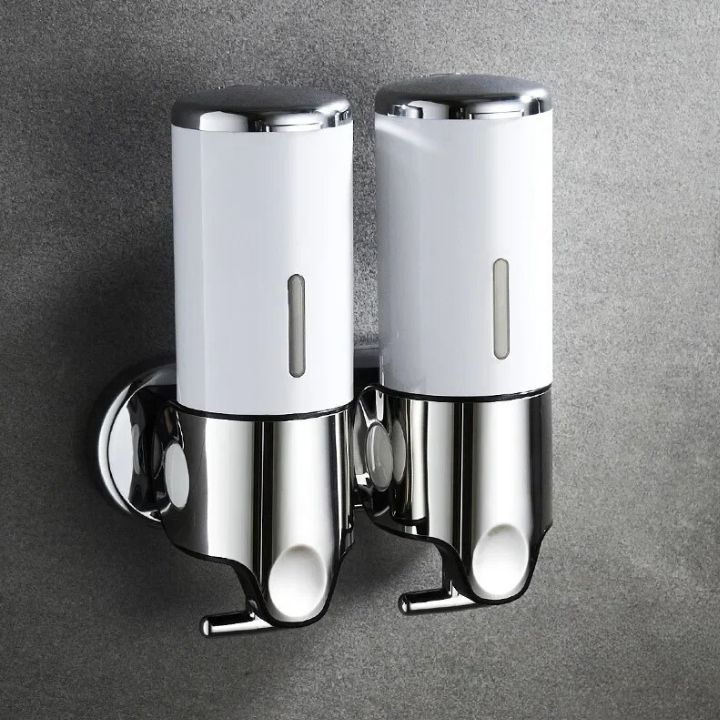 Seifenspender Set LuxoPure | Edelstahl Design | 3er Set Wandmontage | Modern & Platzsparend