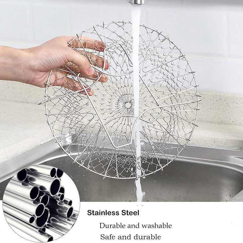 1+1 GRATIS | FlexiChef Duo – Dualfunktionaler Küchenkorb zum Kochen, Braten & Abtropfen