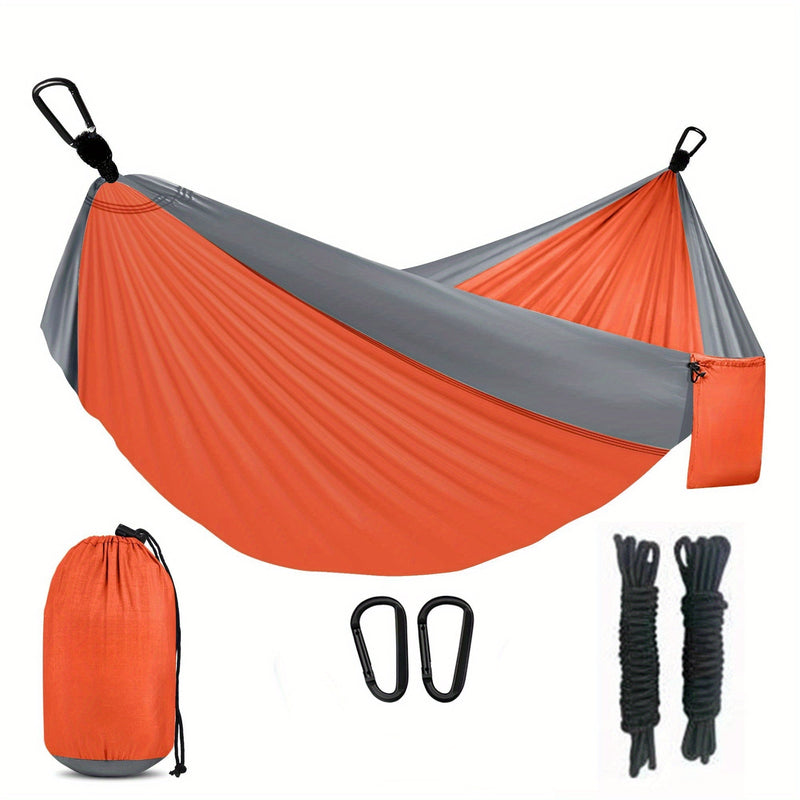Nomaviva Ultraleichte Reise-Hängematte | Atmungsaktives Nylon | Inkl. Karabiner & Baumgurte | Mit Transportbeutel