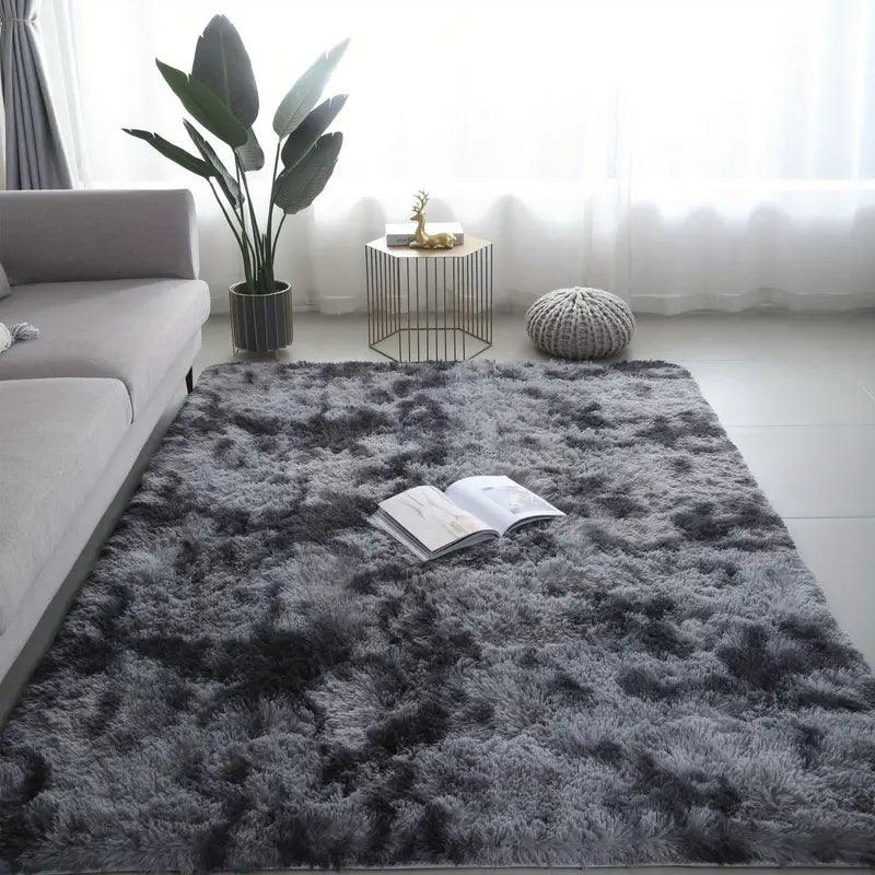 Weicher Teppich | Tie-Dye Design | Rutschfest & Flauschig | 80x120 cm