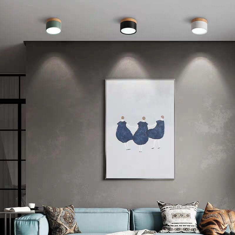 LED Deckenleuchte AuroLuce | Modernes Morandi-Design | Höhenverstellbar | Metall & Acryl