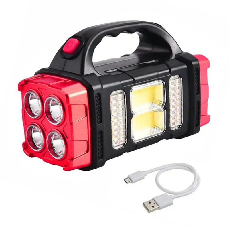 Notlicht Taschenlampe SOLMAX | 3-in-1 Powerbank & Solarlampe | IP44 Wasserdicht | 230 g