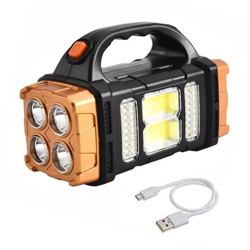 Notlicht Taschenlampe SOLMAX | 3-in-1 Powerbank & Solarlampe | IP44 Wasserdicht | 230 g