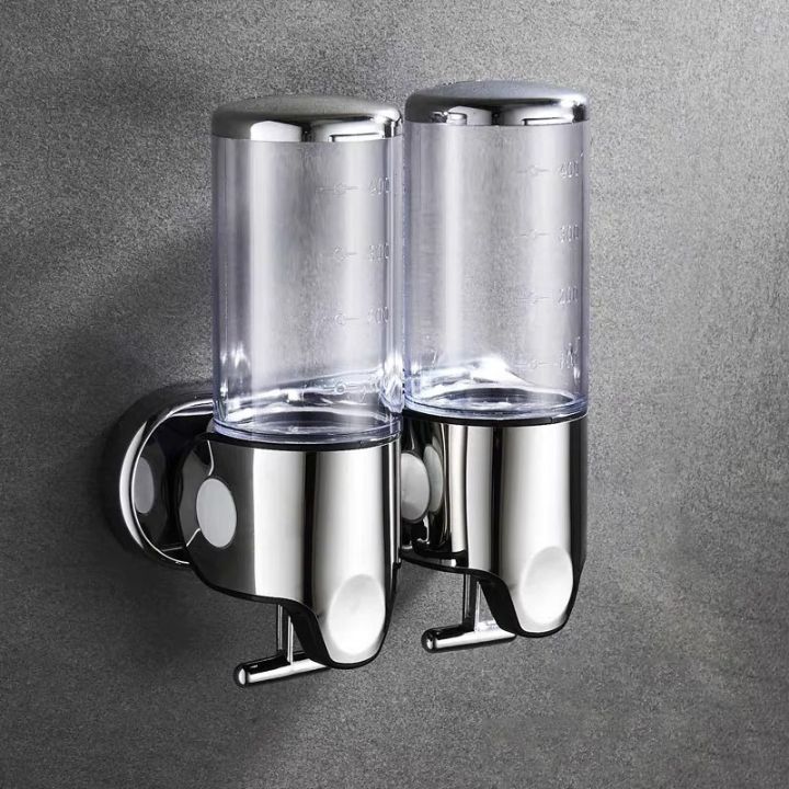 Seifenspender Set LuxoPure | Edelstahl Design | 3er Set Wandmontage | Modern & Platzsparend