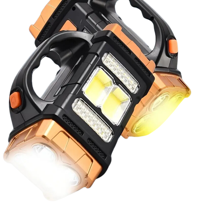 Notlicht Taschenlampe SOLMAX | 3-in-1 Powerbank & Solarlampe | IP44 Wasserdicht | 230 g
