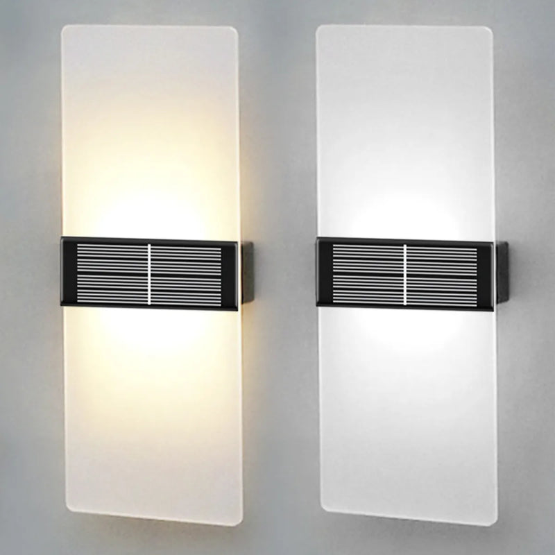 Solunara Solar-Wandleuchte Außen | Minimalistisches Design | IP65 Wetterfest | LED-Technologie | 58x30x140 cm