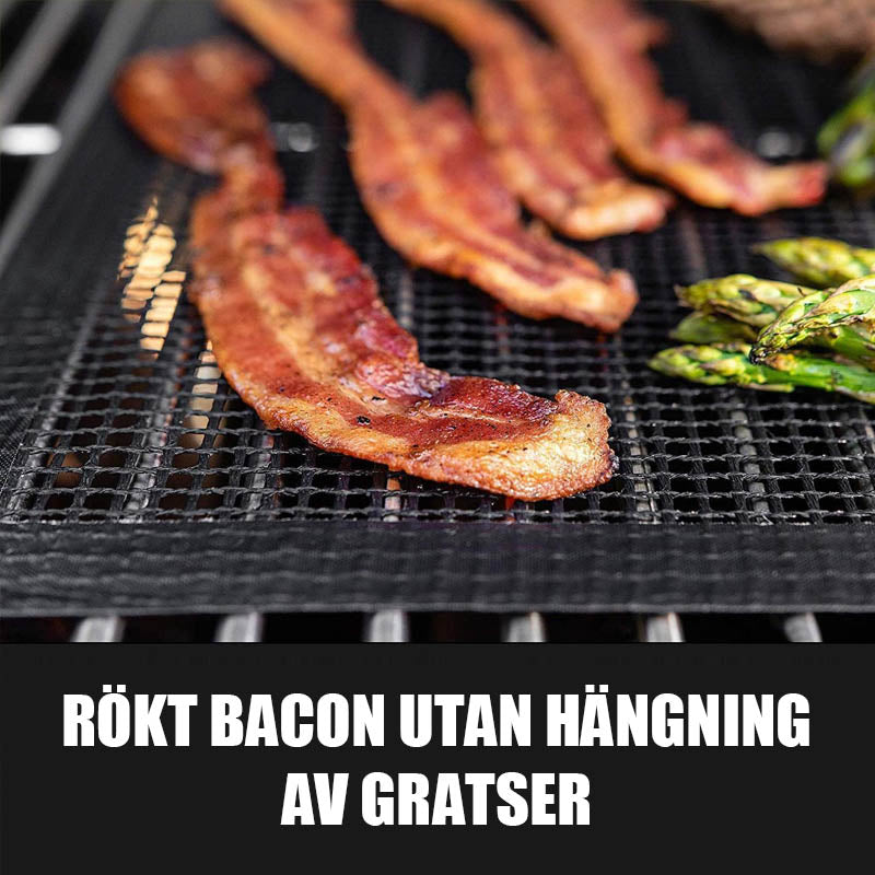 Grillfine BBQ Grillnetz / Grillmatte | Antihaft & Wiederverwendbar | Hitzebeständig bis 370 °C | Für Fleisch, Fisch & Gemüse