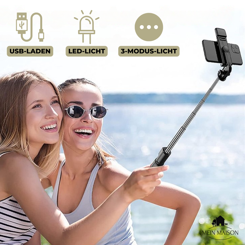 SnapPro – Dein 6-in-1 Bluetooth-Selfie-Stick für perfekte Aufnahmen