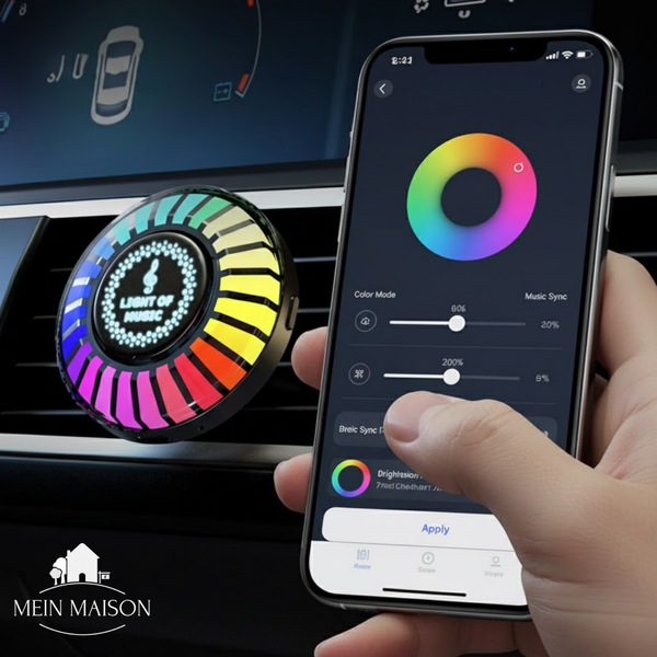 GlowRide FX – Veredeln Sie Ihr Auto mit Musik, Licht und Duft!