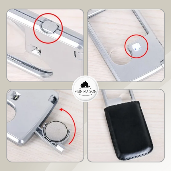 LoopLamp – Die LED-Lupe im Kreditkartenformat!