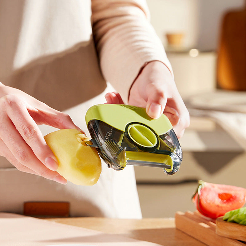 HandyPeel - 3 in 1 Mini-Edelstahl-Gemüse- und Obstschäler