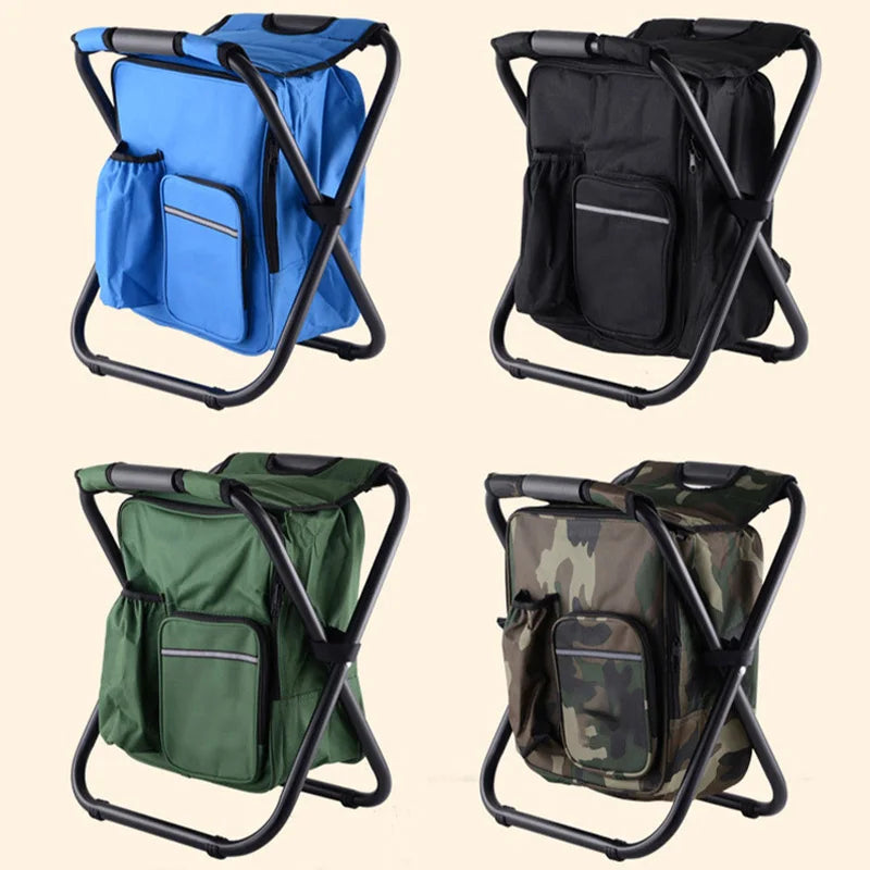 Multifunktionaler Outdoor-Hocker TrekChill SeatCooler | Faltbarer Campingstuhl mit integrierter Kühlbox | Wasserdicht & Tragbar | 150 kg Belastbarkeit