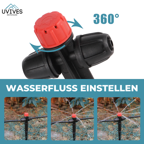 AquaDrip – Tropfbewässerung leicht gemacht (100er set)