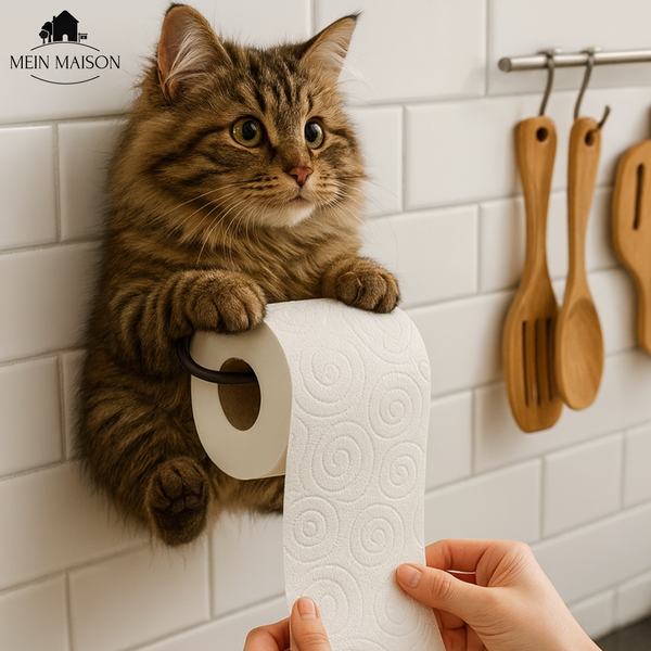 PurrRoll – Der charmante Katzen-Toilettenpapierhalter!