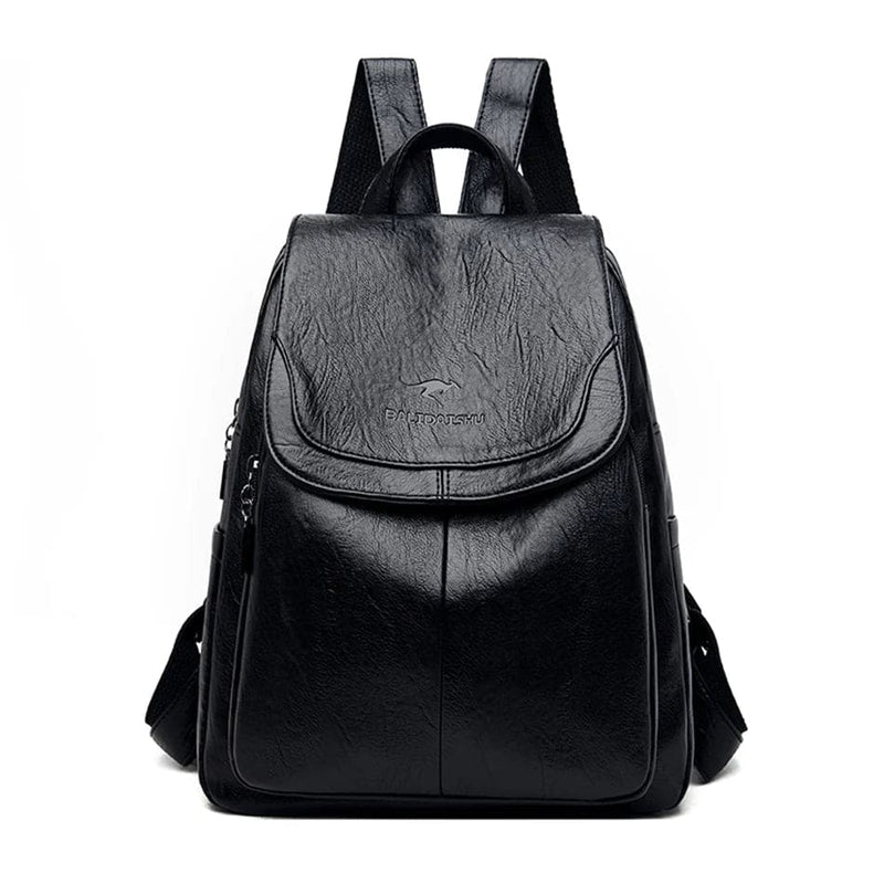 Lederrucksack UrbanVault | Antidiebstahl-Design | Eleganter Reisebegleiter | Für 15" Laptop