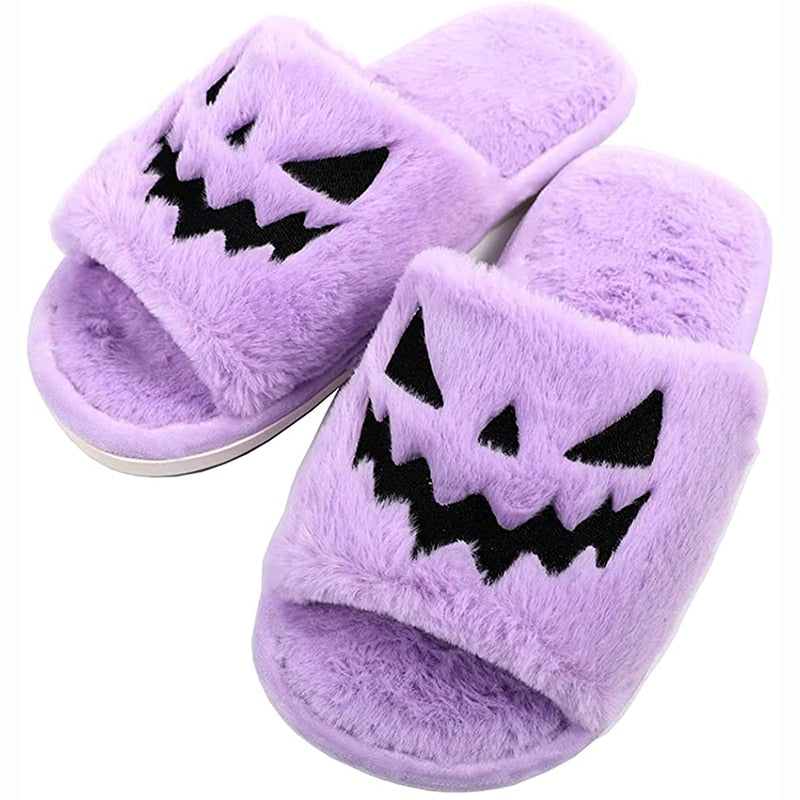 GhostStep Hausschuhe | Halloween Design | Kuschelig & Bequem | Plüsch