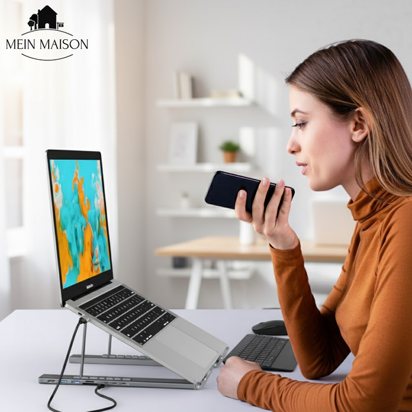 ProDock Ständer – 8-in-1 Laptop-Erhöhung und Hub kombiniert!