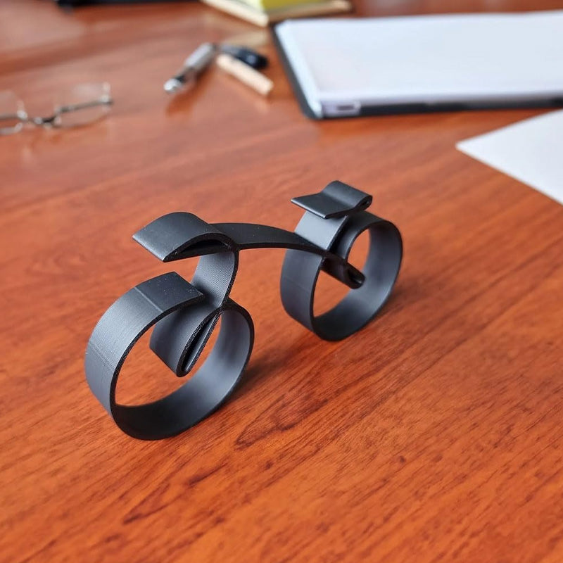 Velaro Fahrrad-Skulptur | Minimalistisches Drahtrahmen-Design | Eisen Schwarz | Geschenkidee für Radliebhaber