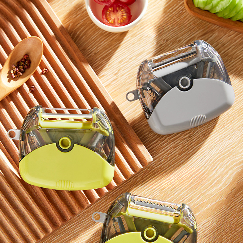 HandyPeel - 3 in 1 Mini-Edelstahl-Gemüse- und Obstschäler