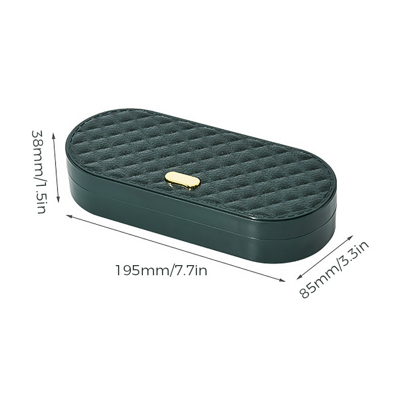 Stichora Nähset im Doppel-Etui | 20 bunte Spulen & Leder-Maßband | Kompakt & organisiert | 19,5×8,5×3,8 cm