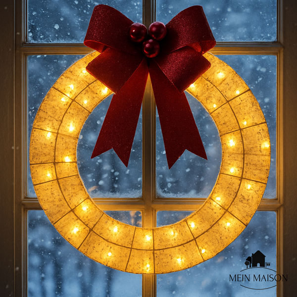 GlowBow – Der leuchtende Weihnachtskranz-Girlande für festliche Eleganz