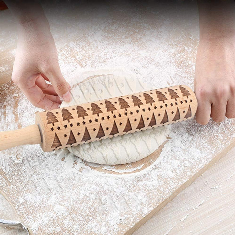 MerryRoll - Weihnachtliche Rolling Pins aus Holz