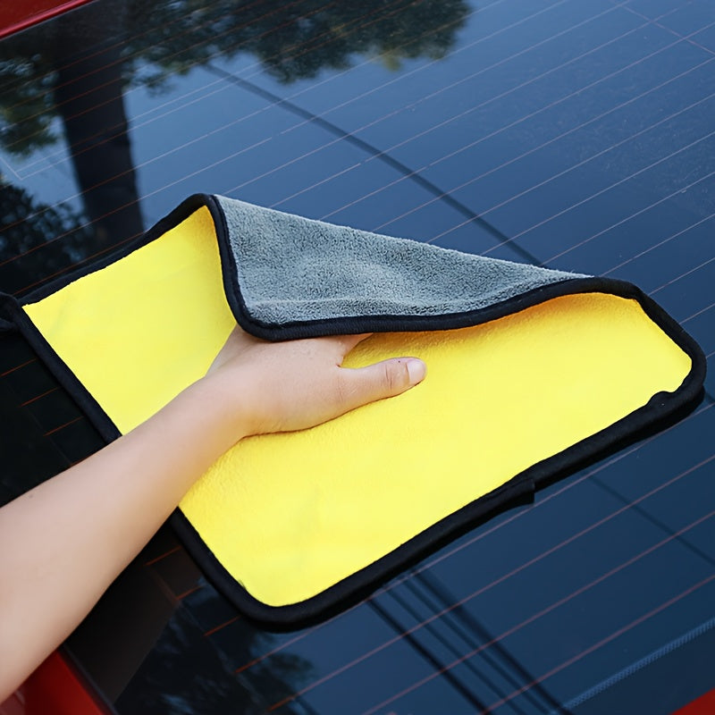 AutoFlair Mikrofaser-Autotuch | Doppelseitig & Streifenfrei | Ultra Saugfähig | Korallenfleece
