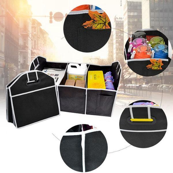 Carvexa Auto-Kofferraum-Organizer | Faltbar & Stabil | 600D Oxford-Gewebe | Für SUV, PKW & LKW