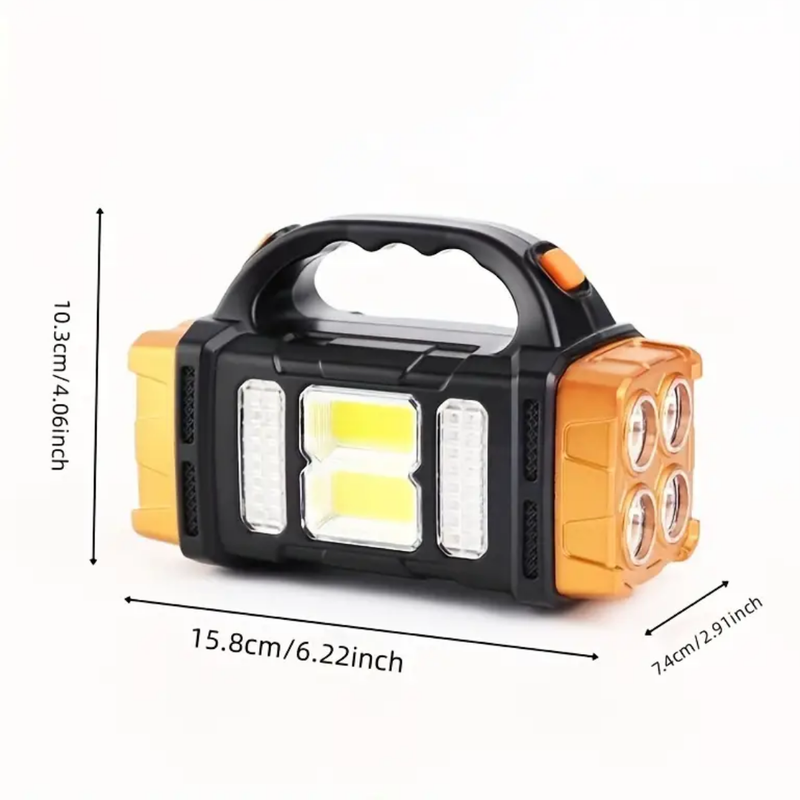 Notlicht Taschenlampe SOLMAX | 3-in-1 Powerbank & Solarlampe | IP44 Wasserdicht | 230 g