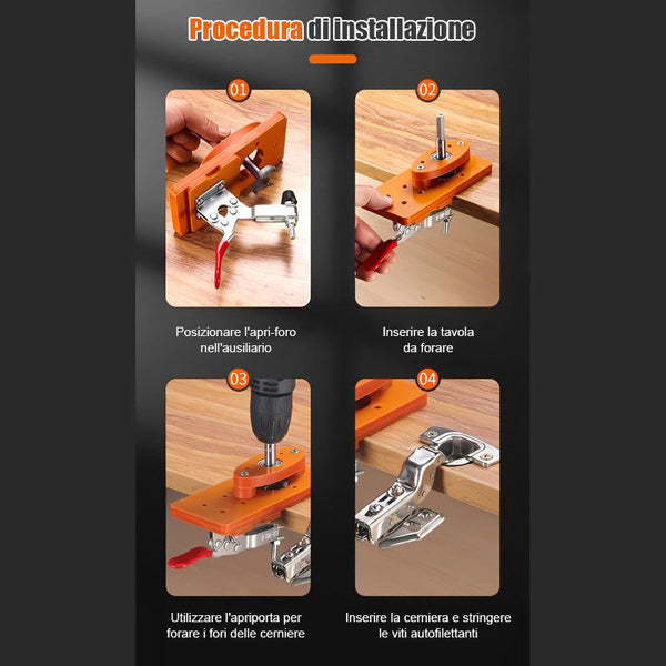 ProHinge – Erreiche sofort perfekte Bohrlöcher!
