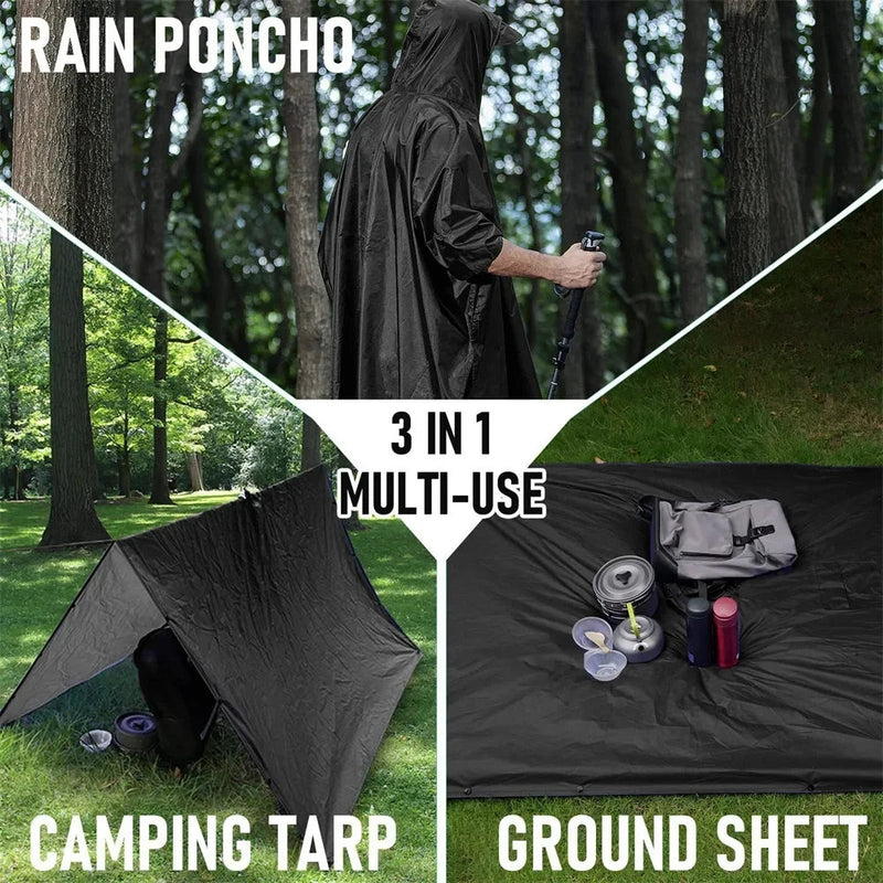 regenponcho zelt Stormveil 3-in-1 Outdoor | Wasserdicht mit Kapuze Size:Midnight Familienzelt Skandika Hammerfest 4 to Vertx