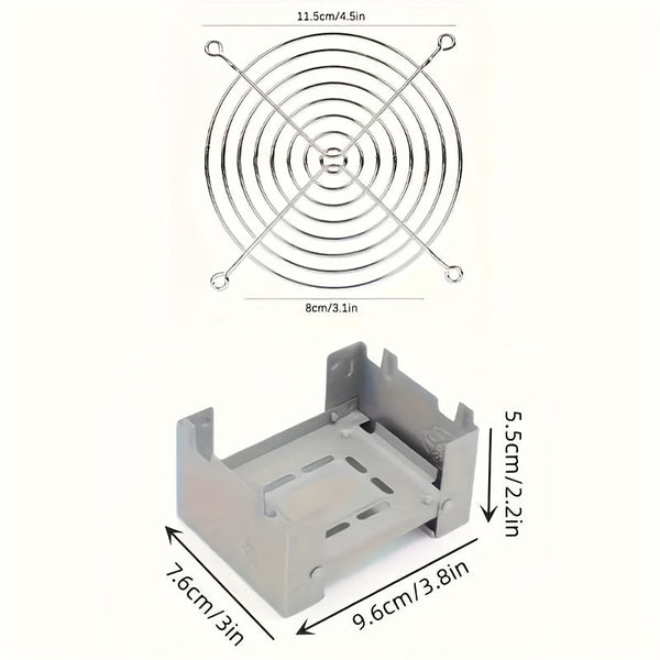 Campingkocher FoldHeat | Faltbar & Ultraleicht | Edelstahl | Für Outdoor-Kochen & Trekking