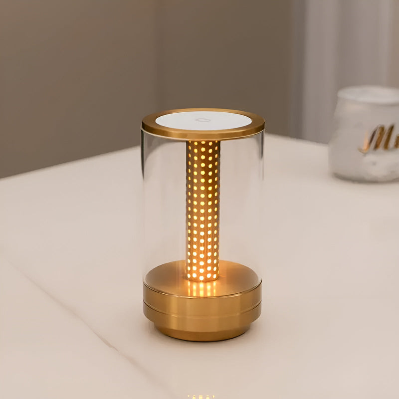 LED Tischlampe LumiHex | 3 Lichtmodi & Touch-Steuerung | Modular & Wiederaufladbar | Schwarz/Grau/Gold/Orange